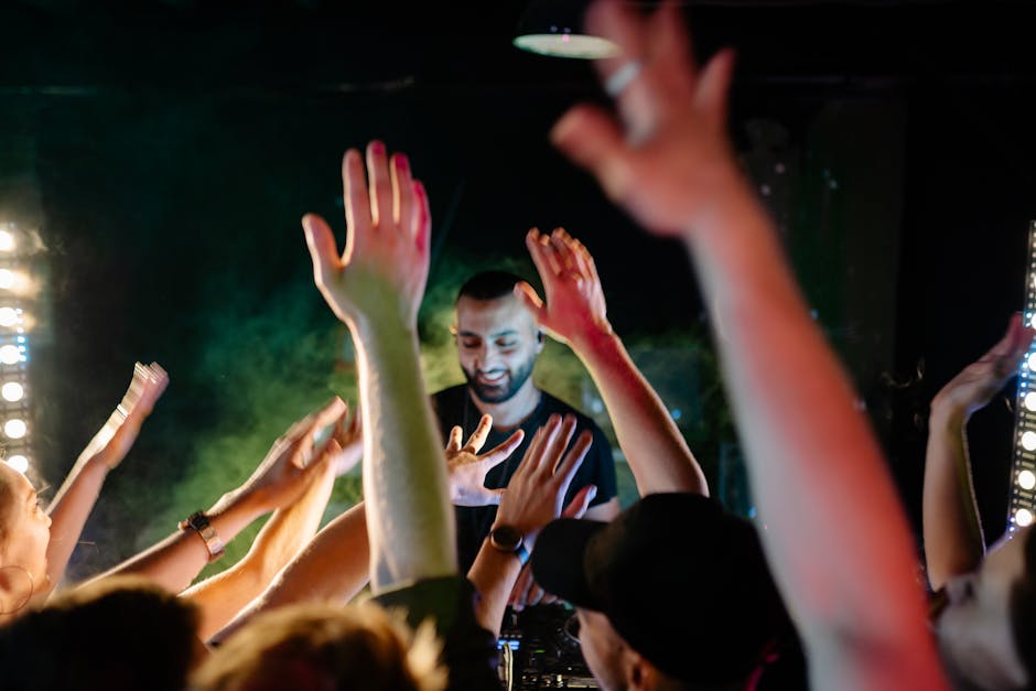 Entertainment event with people enjoying