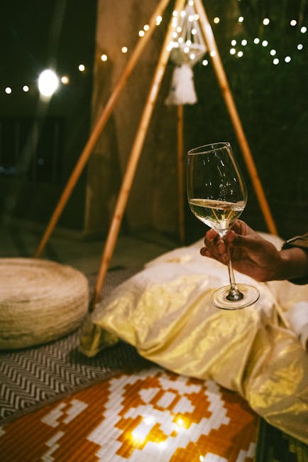 Luxury night event with entertainment