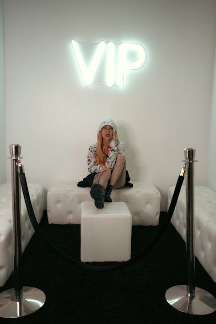 VIP lounge with elegant interior